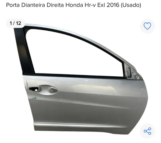 Porta Dianteira Direita Honda HR-V EXL 2016