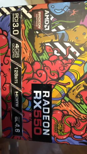 Placa de Vídeo Radeon RX 550 4GB GDDR5