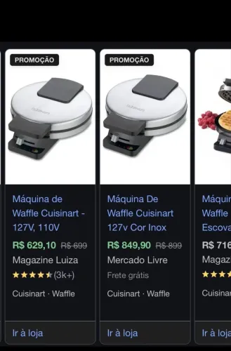 Máquina de Waffle Cuisinart