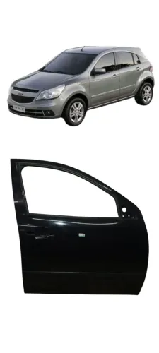Porta Dianteira Direita Chevrolet Agile 2014 Original Traseira Direito Preto