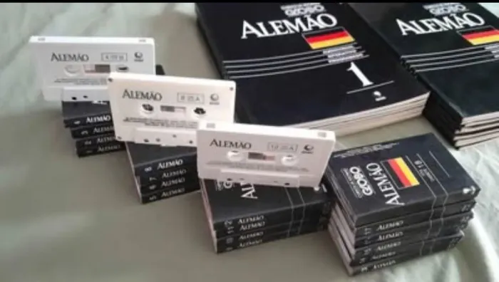 Curso Alemão com apostilas e fitas K7