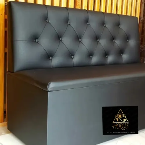 Puff encosto Preto - Novo