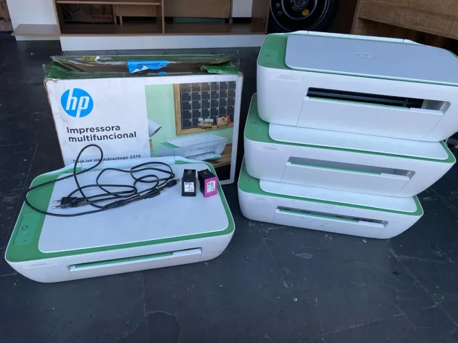 6 impressoras multifuncional Deskjet Ink Advantage 2376 verde USADO