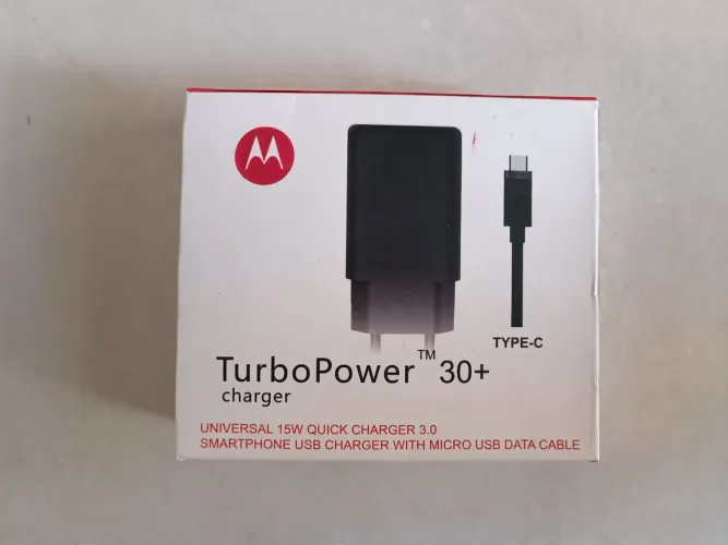 Carregador TurboPower 30+ Motorola 15W