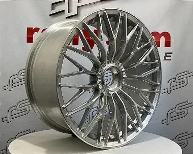 Jogo de Roda Gisa FF6290 P/ gt3 Aço Escovado Center Loock - 20x9,5 e 21x12,5 Offset 45 e 4