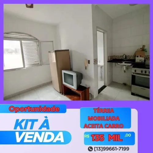 Apartamento para Venda em Praia Grande, Ocian, 1 dormitório, 1 banheiro