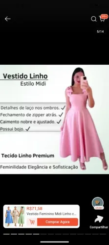 Vestido linho 