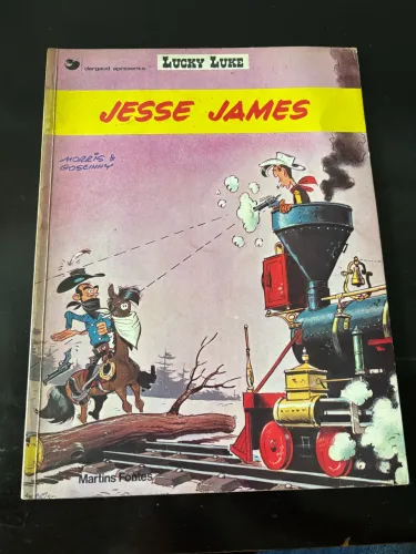 JESSE JAMES - Lucky Luke - ed Martins Fontes capa comum - JESSE JAMES 