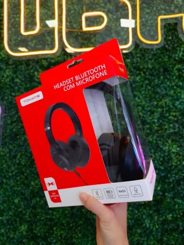 Headset Bluetooth Tomate - Graves Extra e Longa Duração