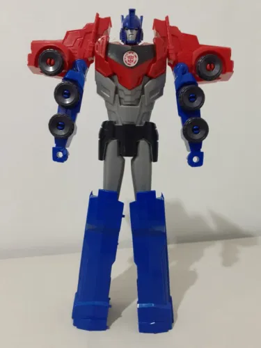 Boneco Transformers Titan Changers  do Optimus Prime da marca Hasbro 28cm "Fácil montagem"