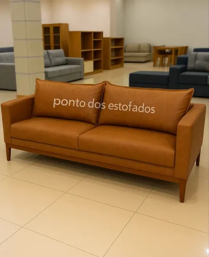 SOFÁ NO COURO (PREÇO DE FÁBRICA) ENTREGA IMEDIATA