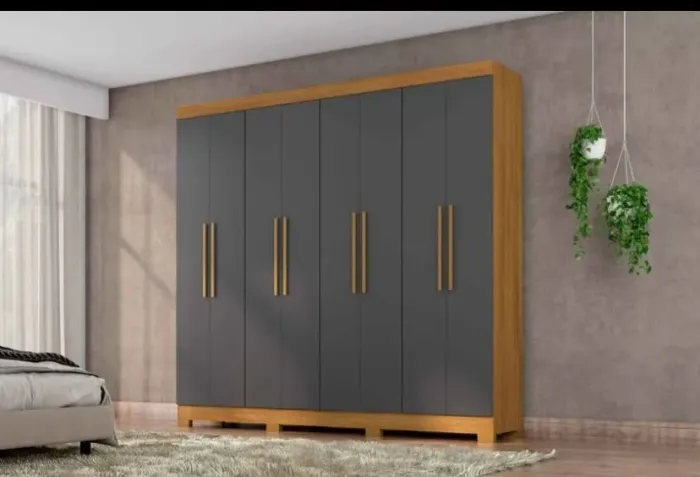 Guarda-Roupas 8 portas 100%MDF - Novo
