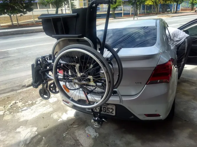 Suporte Transbike Engate Reboque Veicular Modelo V 3 Bikes Novo Completo Instalado 