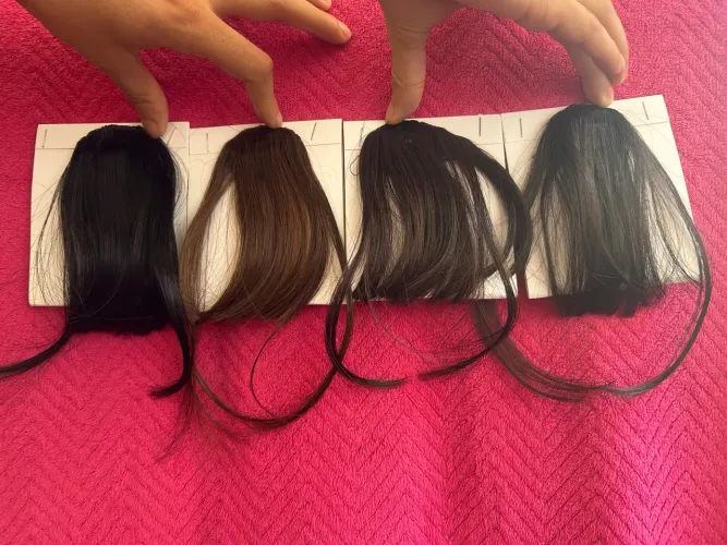 Franja cabelo humanizado 4 cores disponíveis 