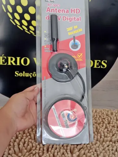 Antena Digital HD para TV - 360° de Recepção
