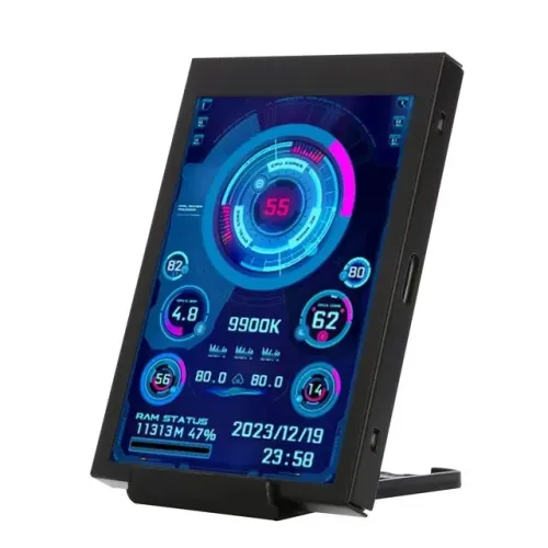 Monitor LCD para PC - Informações em Tempo Real