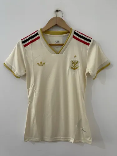 Camisa feminina Flamengo bege