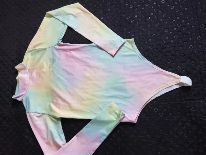 Body manga longa segunda pele