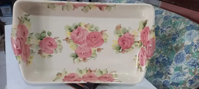 Travessa rara weiss porcelana antiga