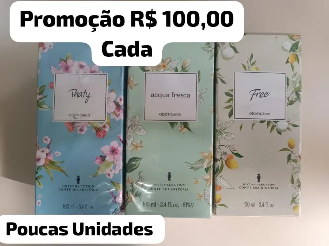 Perfumes Boticário - Promoção R$100,00
