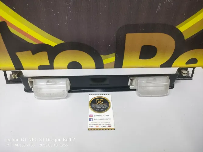 Suporte Luz Placa Parachoque Traseiro Nissan Tida/ Livina C/Luz Placa Original