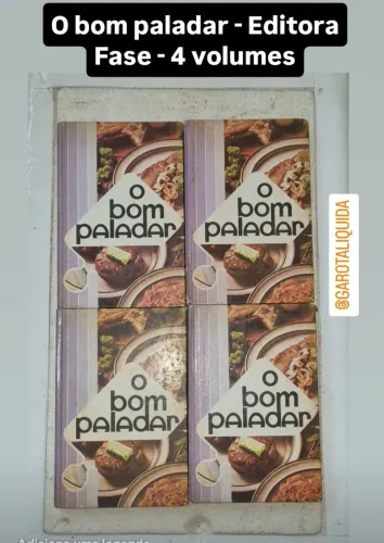Antiguidade Livro Físico- O Bom Paladar 4 volumes