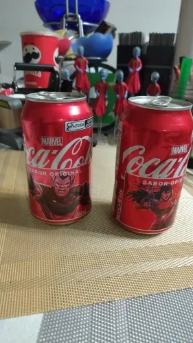 KIT COLEÇÃO MARVEL COCA COLA LATINHAS VAZIAS