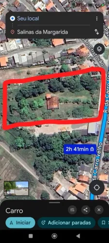 Terreno amplo 7 mil m² em Salinas das Margaridas
