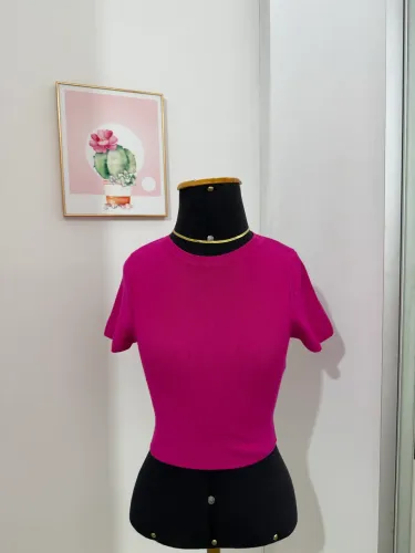 Croped rosa pink Zara