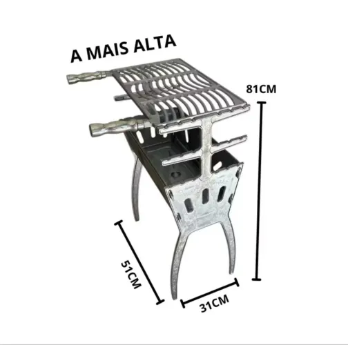 Churrasqueira de alumínio 