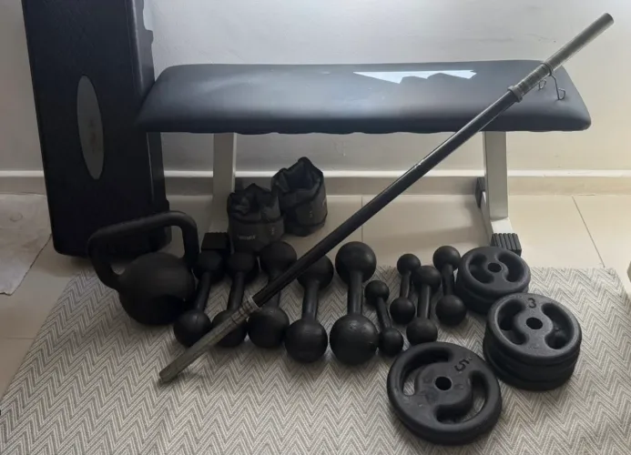 Kit para malhar em casa 