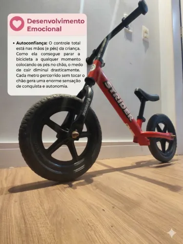 Bike Infantil Strider (No Pedal): Equilíbrio, AutoConfiança, No precinho.