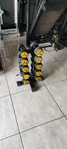 Peso halter anilhas ginástica academia musculação 