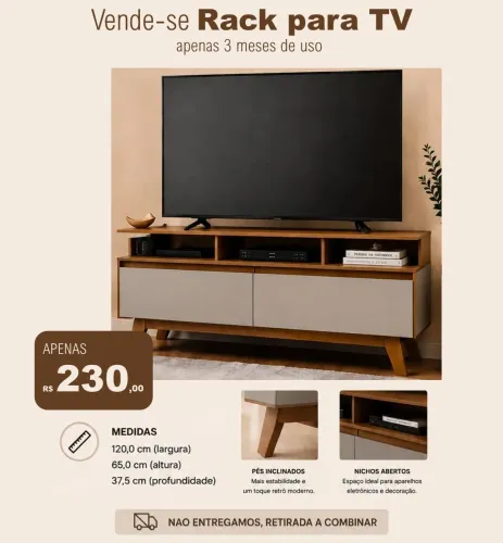 Rack moderno para sua sala