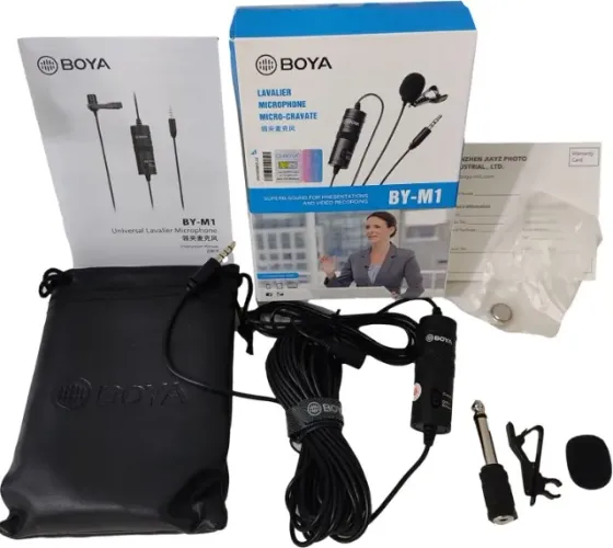 BARATO! Microfone de Lapela BOYA BY-M1 Omni Direcional