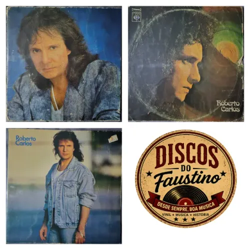 LPs Roberto Carlos (1973 - 1988 - 1993) | Lote com 3 Discos | Discos do Faustino