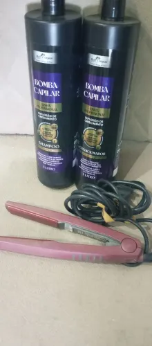 Kit chapinha e shampoo e condicionador