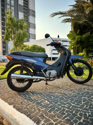 Honda Biz 100 (2001) Azul - Econômica e Pronta para Uso