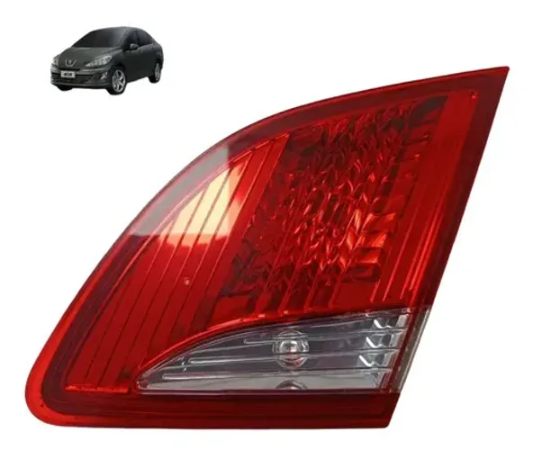 Lanterna Tampa Traseira Direita 408 2012 A 2015 Direito/passageiro Vermelho