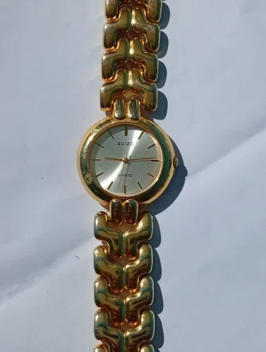 Relógio Feminino Dourado Suizo Quartz Vintage