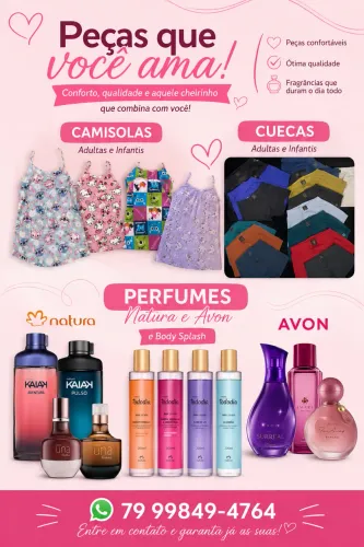 Camisolas e Cuecas Adultas e Infantis | Perfumes