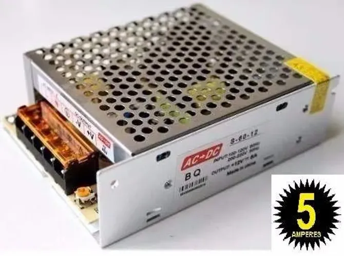 Fonte Chaveada 12v 5a 60w Camera Fita de led