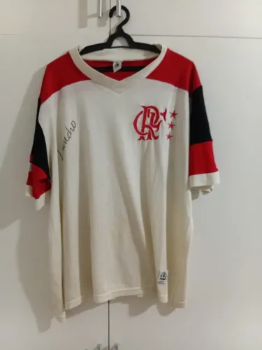 Camisa Flamengo autografada por Leandro 