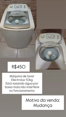 VENDO MÁQUINA DE LAVAR 10 KG