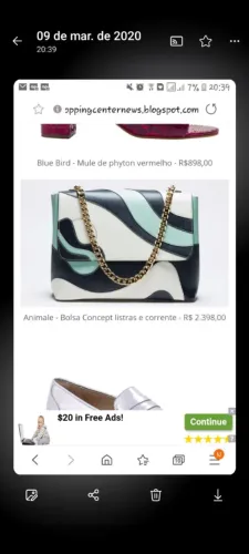 Bolsa Animale couro 