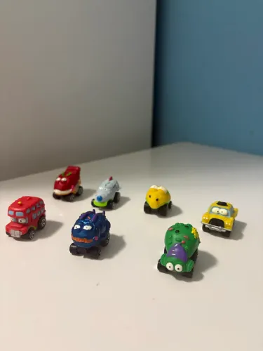 Lote Carrinhos Miniaturas Trash Wheels DTC - 7 Unidades