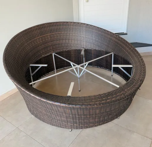 Chaise 1,70m somente estrutura