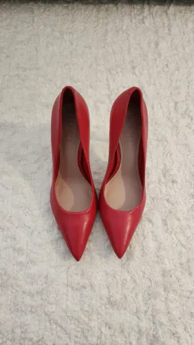 Sapato Feminino Scarpin Vermelho Schutz Salto Alto 36