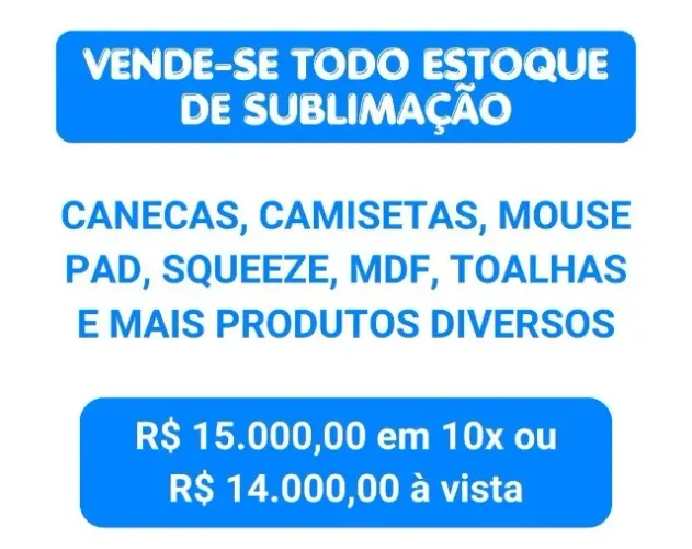 Produtos para sublimação