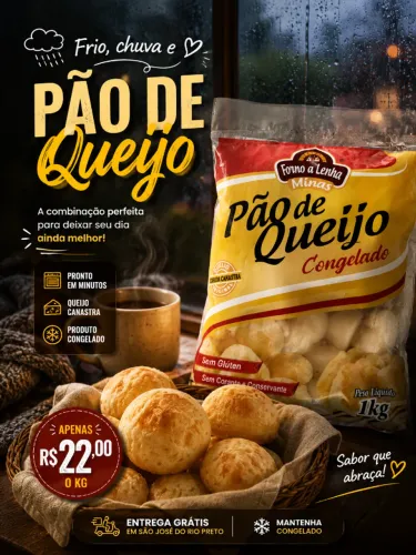 Pão de queijo Canastra Congelado 1kg